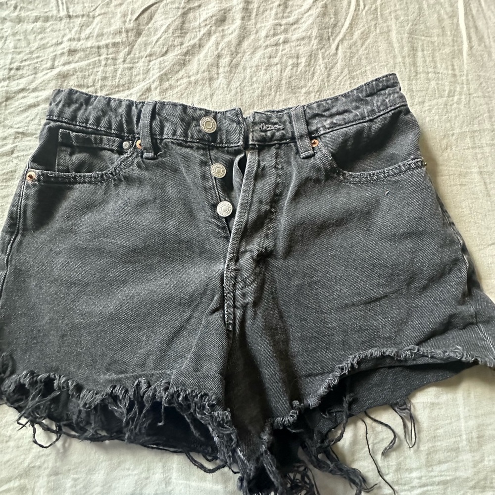 Black Denim Shorts 🖤 Like new barely worn!perfect condition!